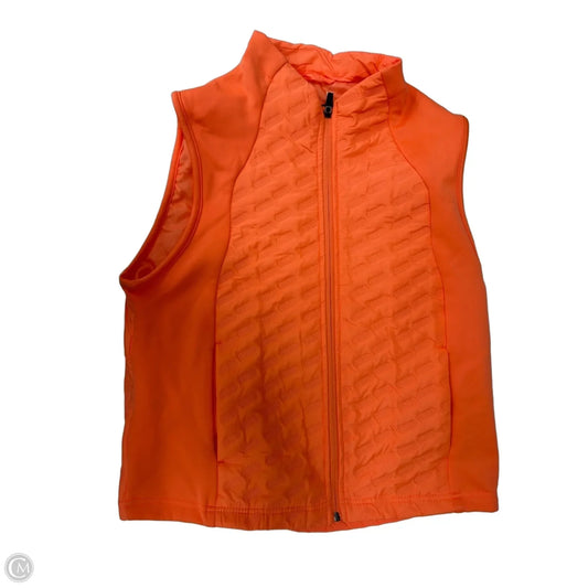 Vest Puffer & Quilted By Xersion In Orange, Size: M