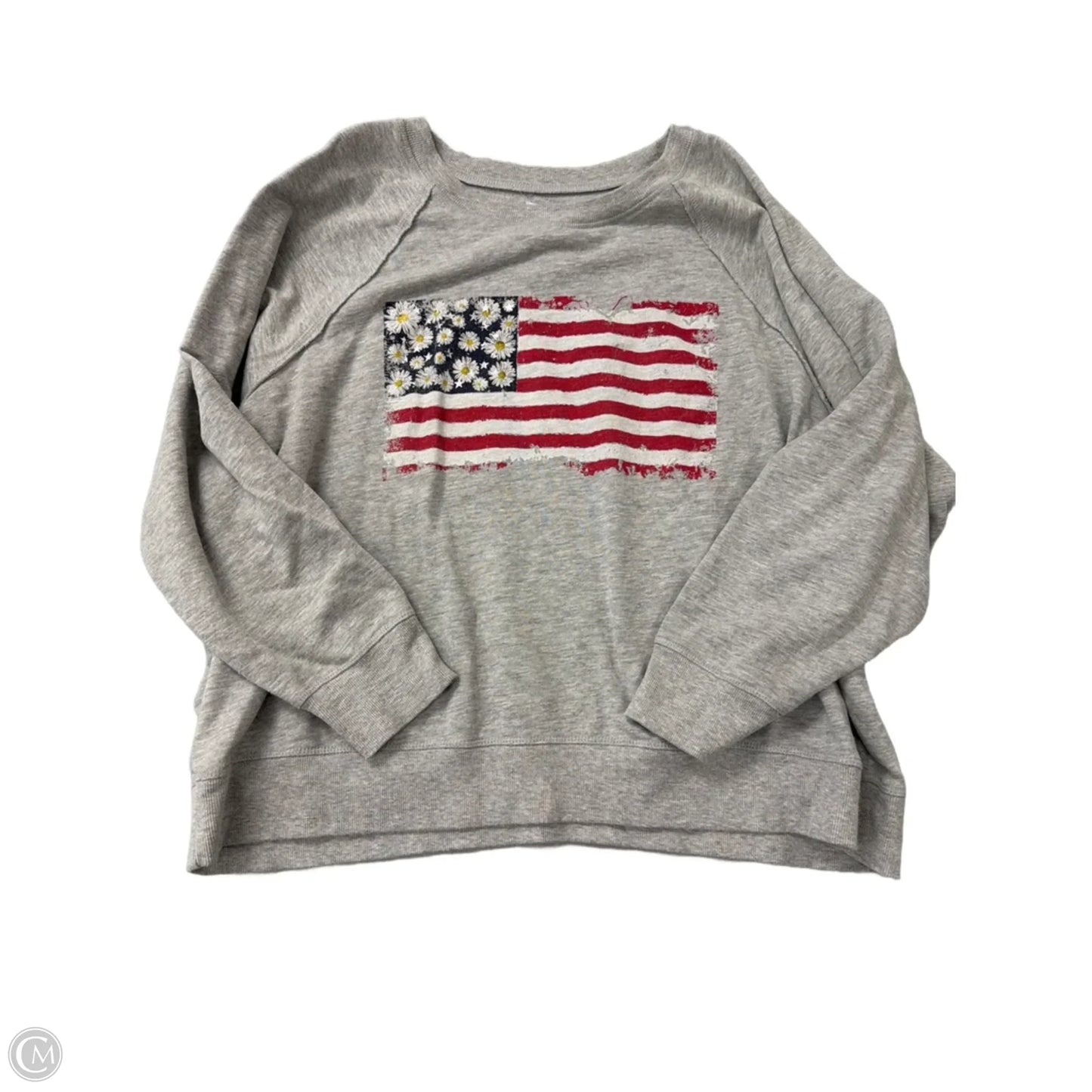 Top Long Sleeve By Maurices In Grey, Size: 2x