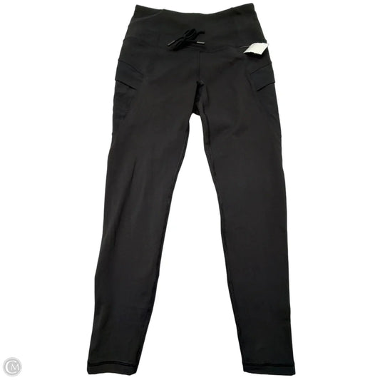 Athletic Leggings By Spyder In Black, Size: M