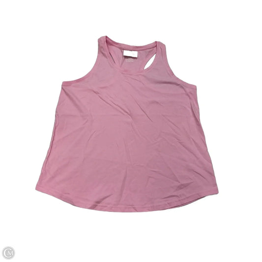 Athletic Tank Top By Tek Gear In Pink, Size: 1x