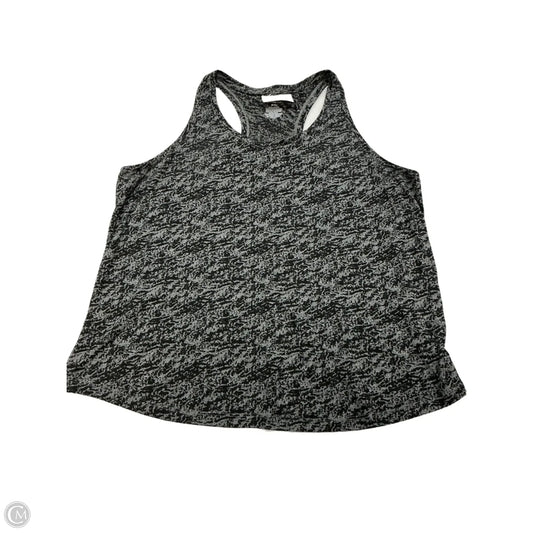 Athletic Tank Top By Tek Gear In Black & Grey, Size: 1x