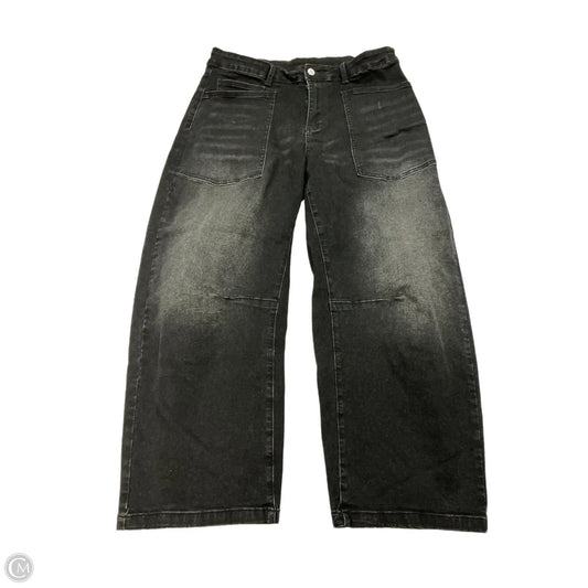 Jeans Boyfriend By Clothes Mentor In Black Denim, Size: 16