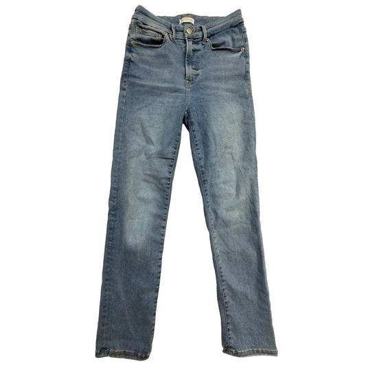 Jeans Straight By Good American In Blue Denim, Size: 6