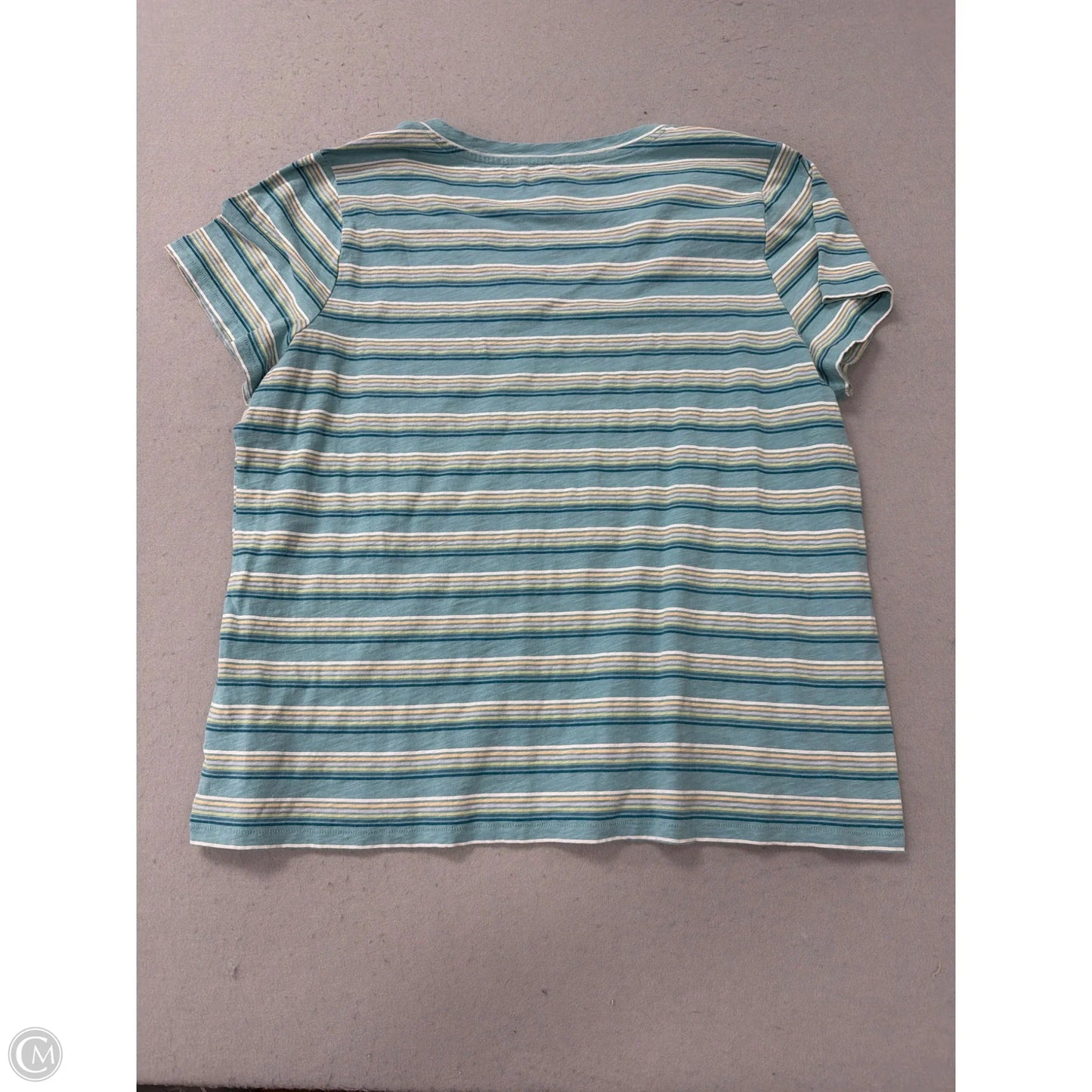 Top Short Sleeve Basic By Sonoma In Striped Pattern, Size: Xl