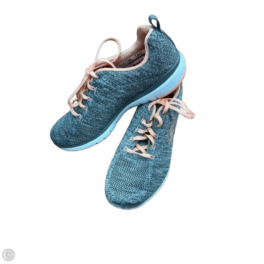 Shoes Athletic By Skechers In Grey & Orange, Size: 10