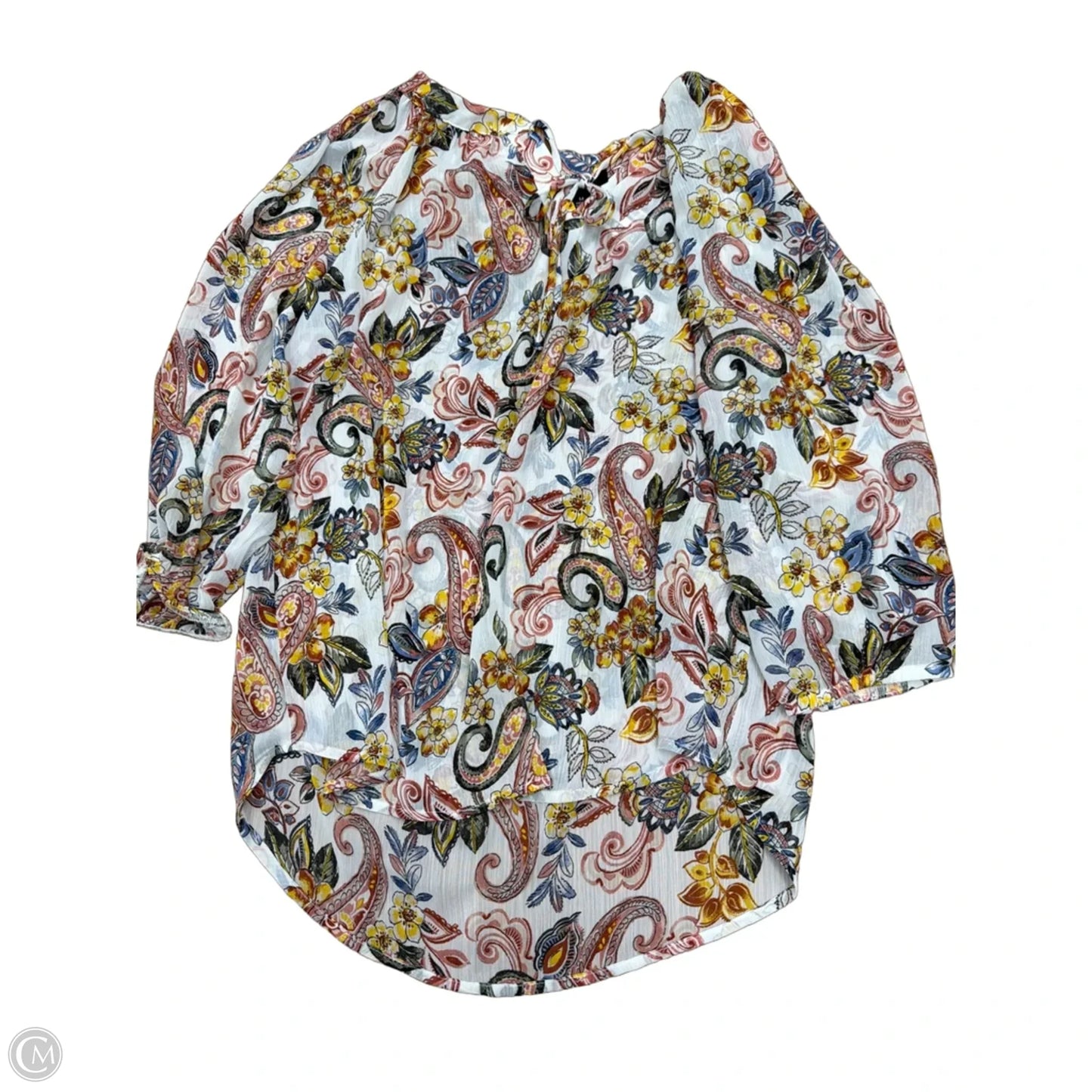 Top Long Sleeve By Alyx In Floral Print, Size: M