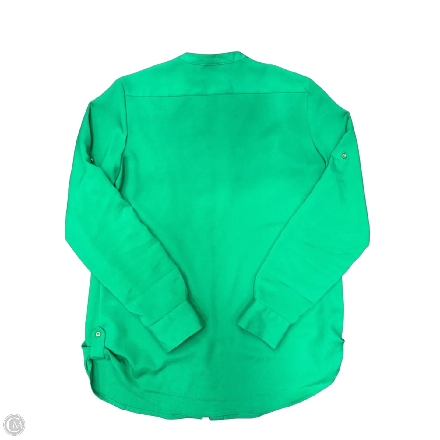 Top Long Sleeve By Calvin Klein In Green, Size: S