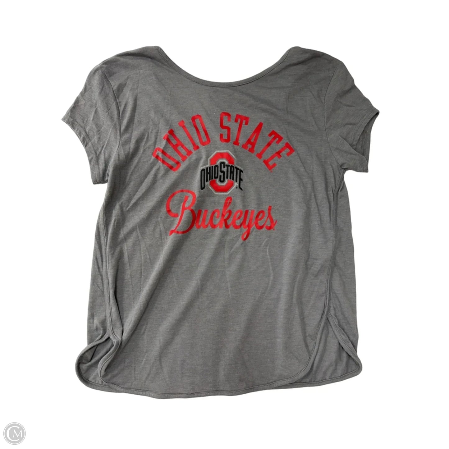 Top Short Sleeve By Clothes Mentor In Grey, Size: L