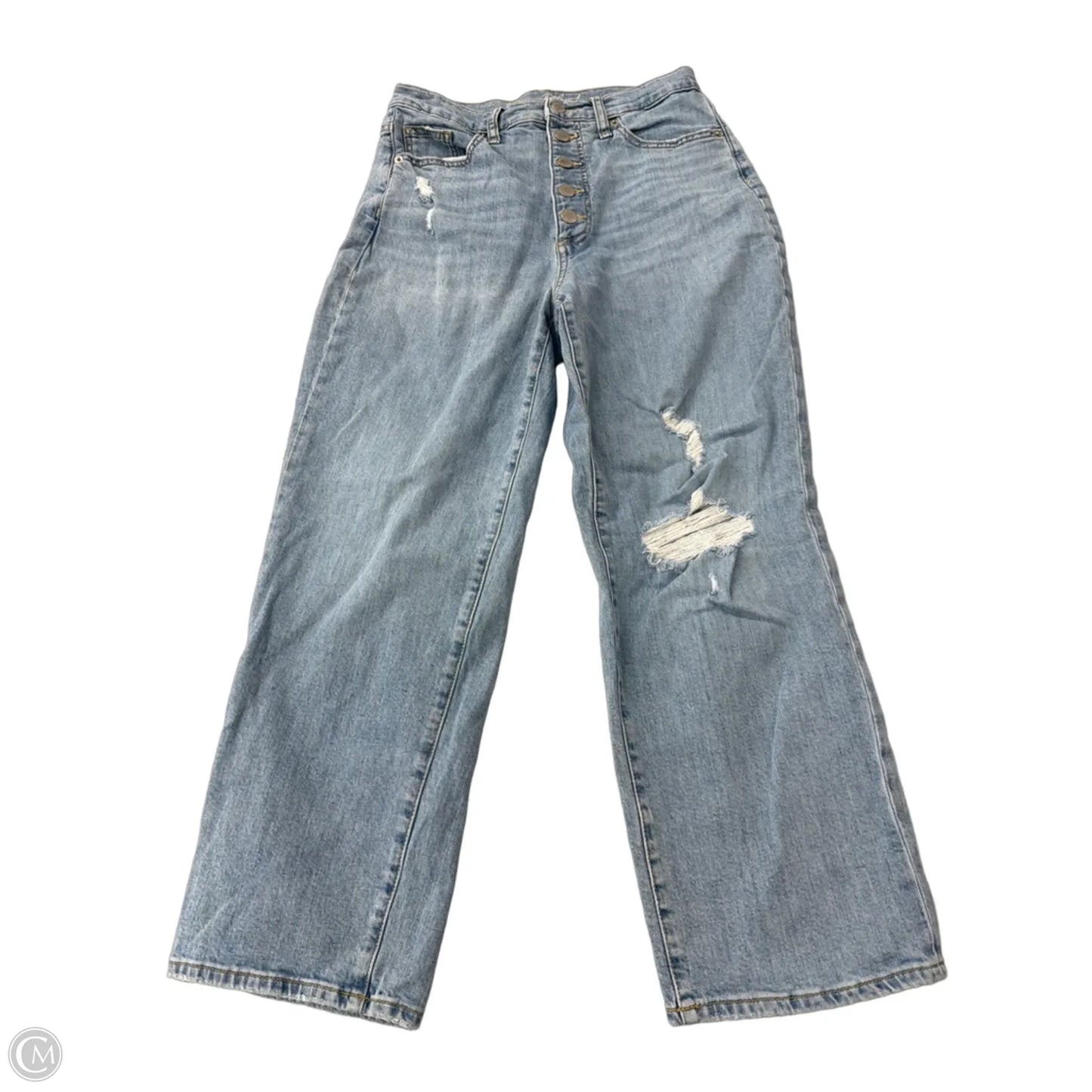Jeans Straight By Universal Thread In Blue Denim, Size: 8