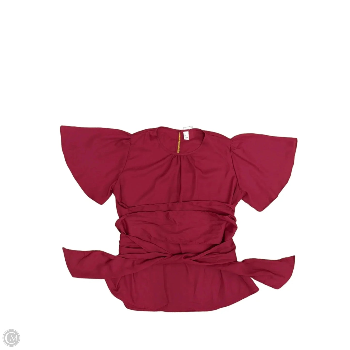 Top Short Sleeve By Clothes Mentor In Maroon, Size: L