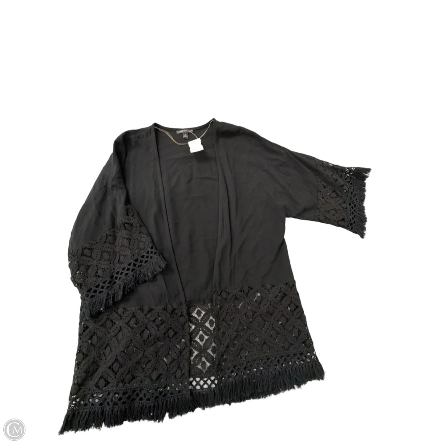 Kimono By Clothes Mentor In Black, Size: S