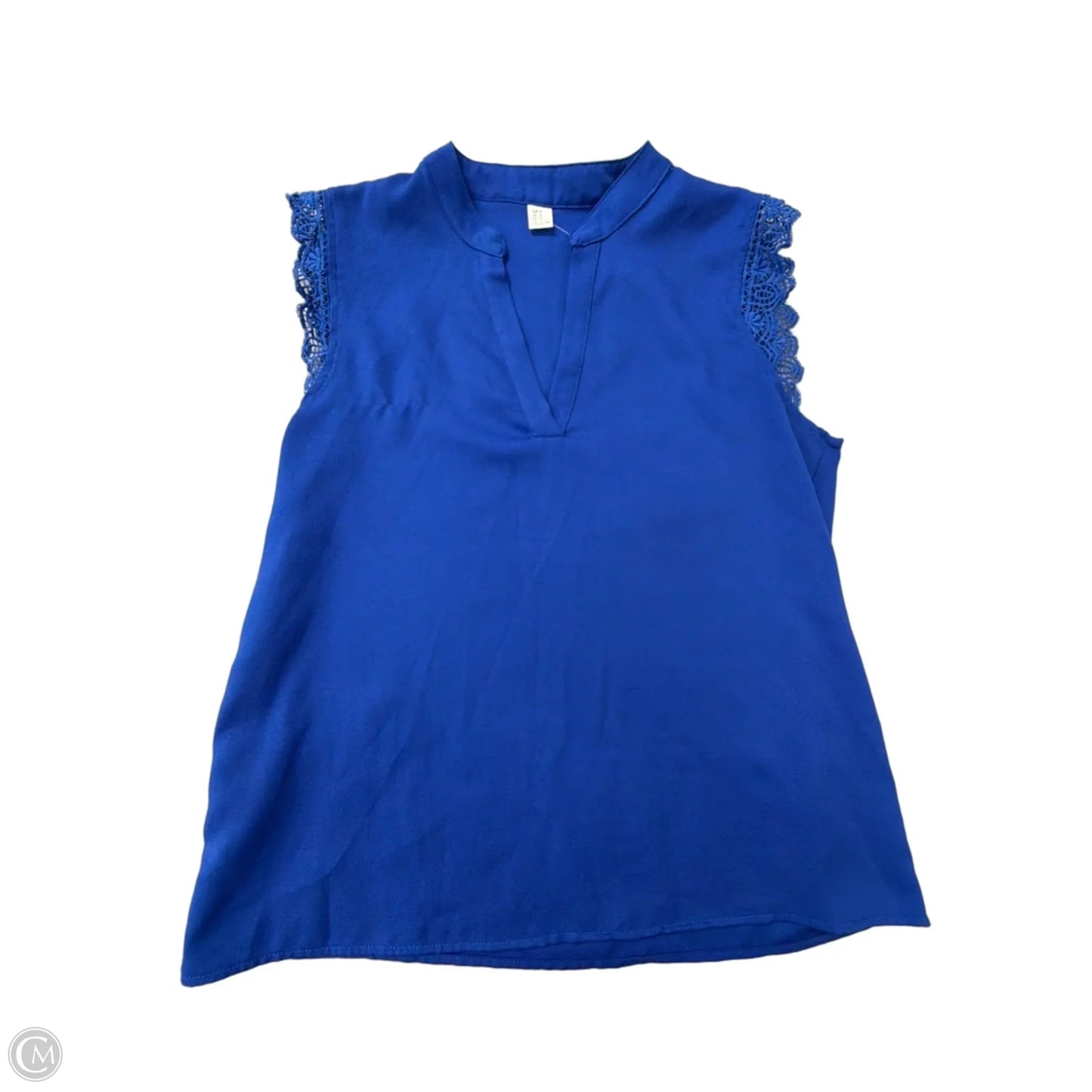Top Sleeveless By Clothes Mentor In Blue, Size: M