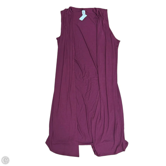 Cardigan By isaac liev In Maroon, Size: Xl
