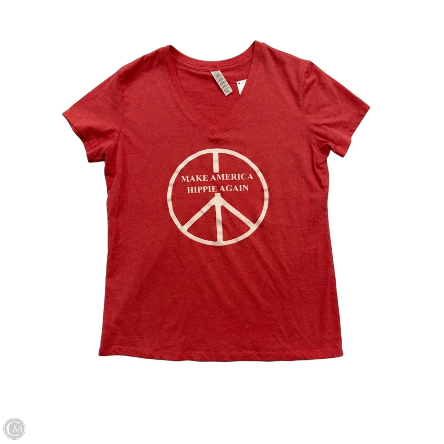 Top Short Sleeve Basic By Unbranded  In Red, Size: Xl