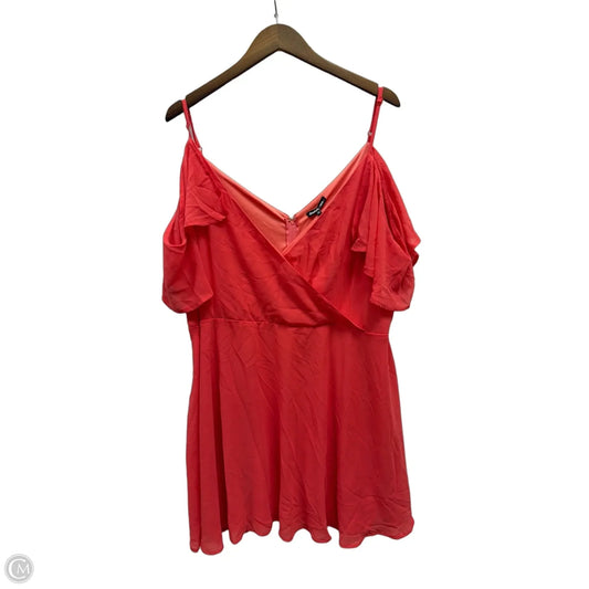 Dress Casual Short By Charlotte Russe In Pink, Size: 3x