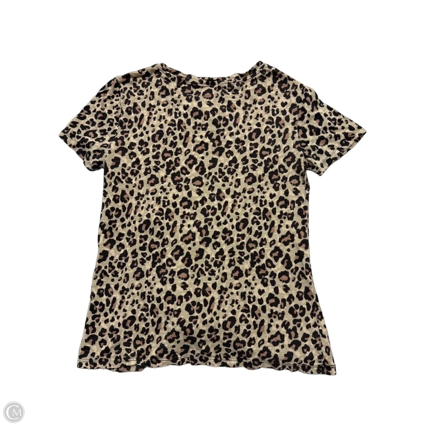 Top Short Sleeve By Maurices In Animal Print, Size: S