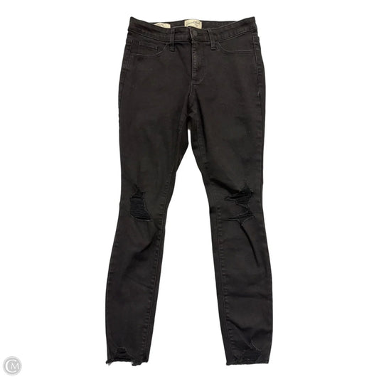 Jeans Skinny By Universal Thread In Black Denim, Size: 4