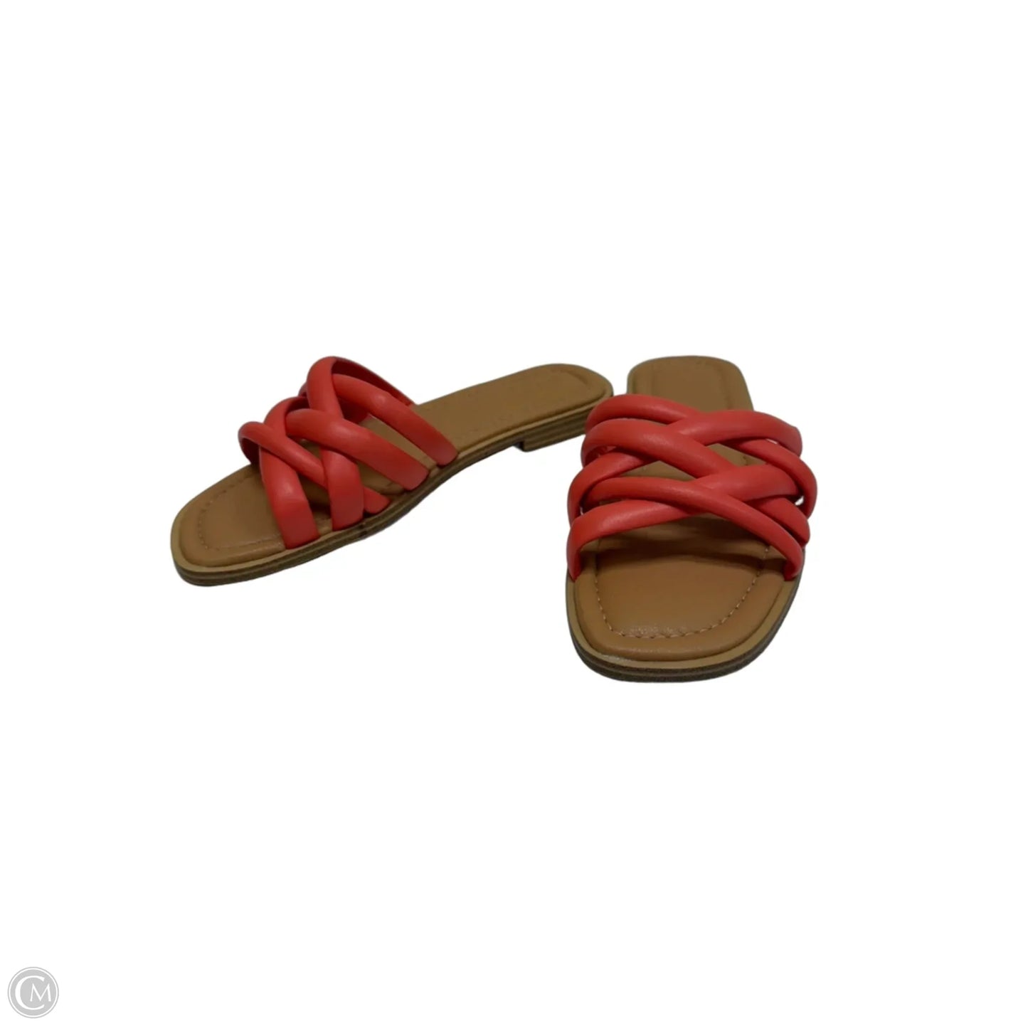 Sandals Flats By Universal Thread In Orange, Size: 6.5