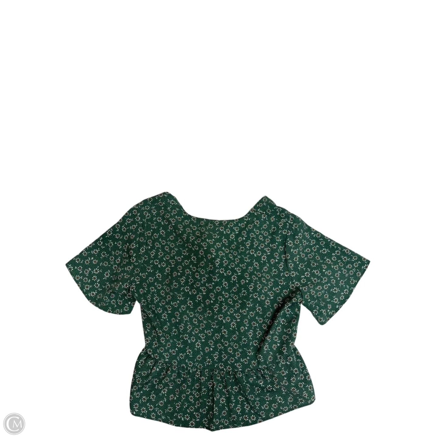 Top Short Sleeve By Shein In Green, Size: S