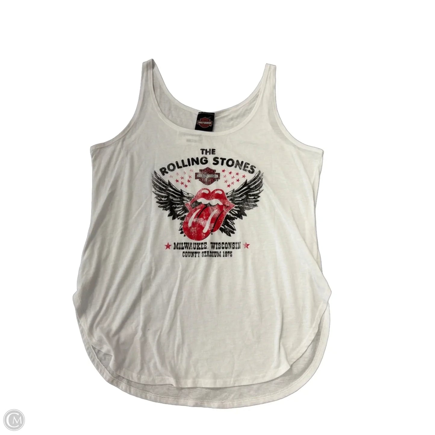 Tank Top By Harley Davidson In White, Size: L
