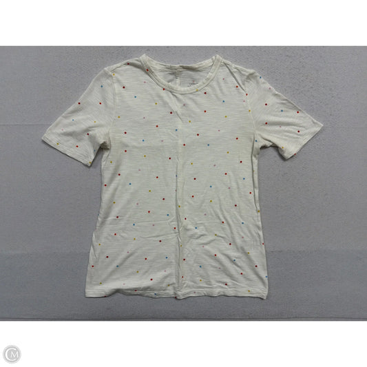 Top Short Sleeve By Banana Republic In Polkadot Pattern, Size: Xs