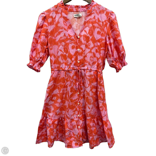 Dress Casual Midi By Sonoma In Orange & Pink, Size: S