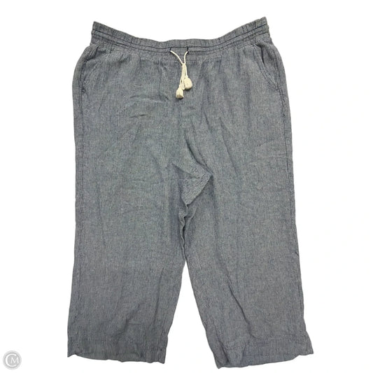 Pants Cropped By Lane Bryant In Blue, Size: 20