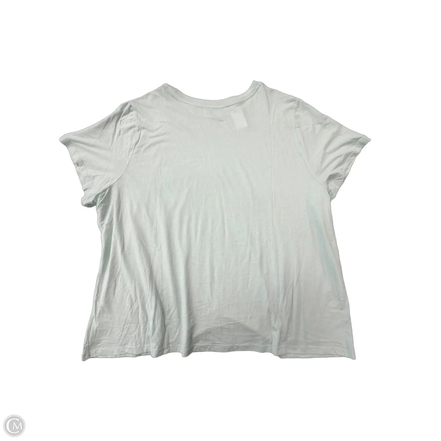 Top Short Sleeve Basic By A New Day In Green, Size: 4x