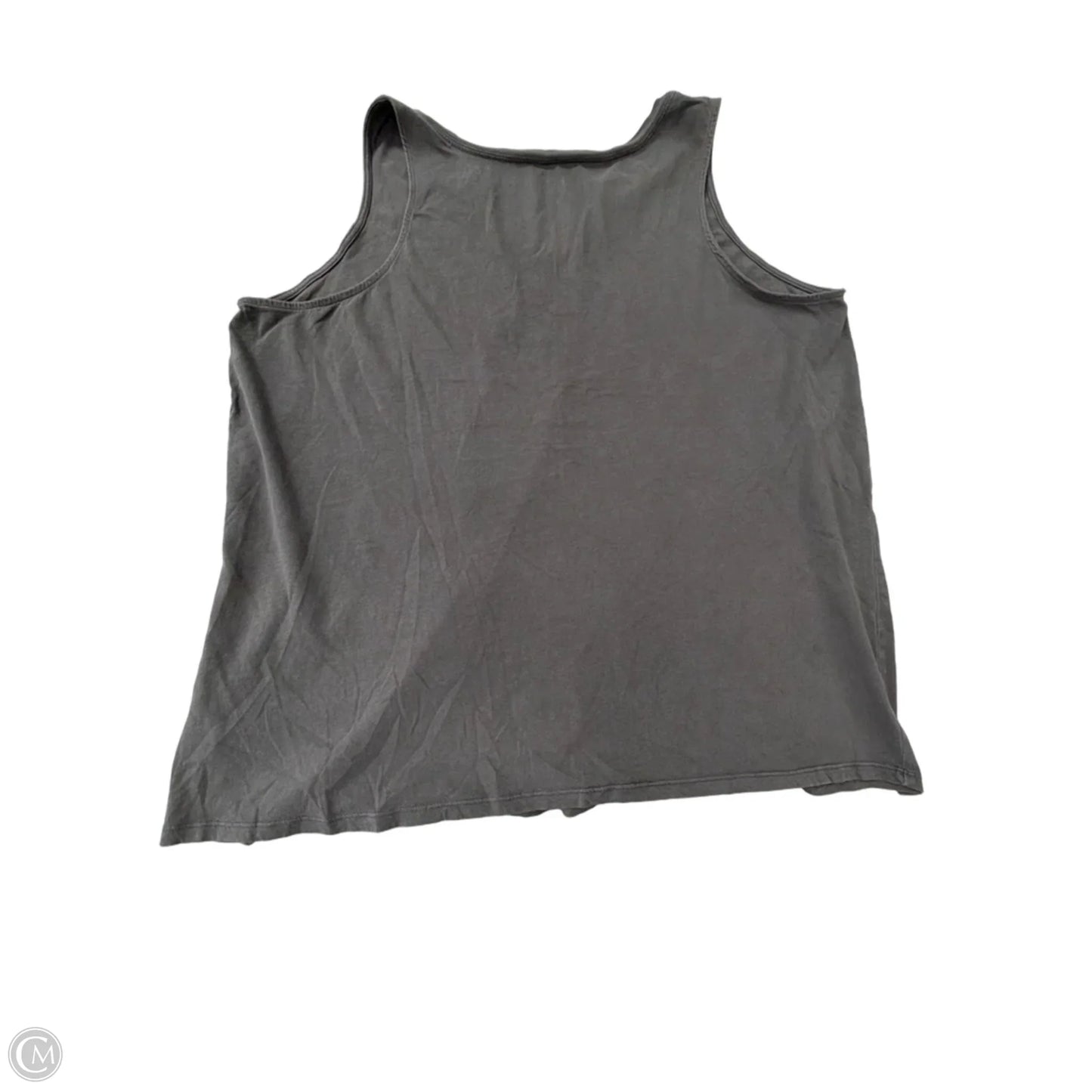 Tank Top By Clothes Mentor In Grey, Size: 3x