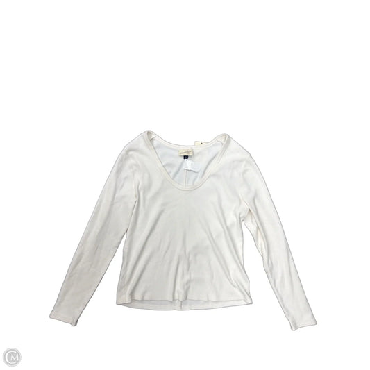 Top Long Sleeve Basic By Universal Thread In Cream, Size: Xl