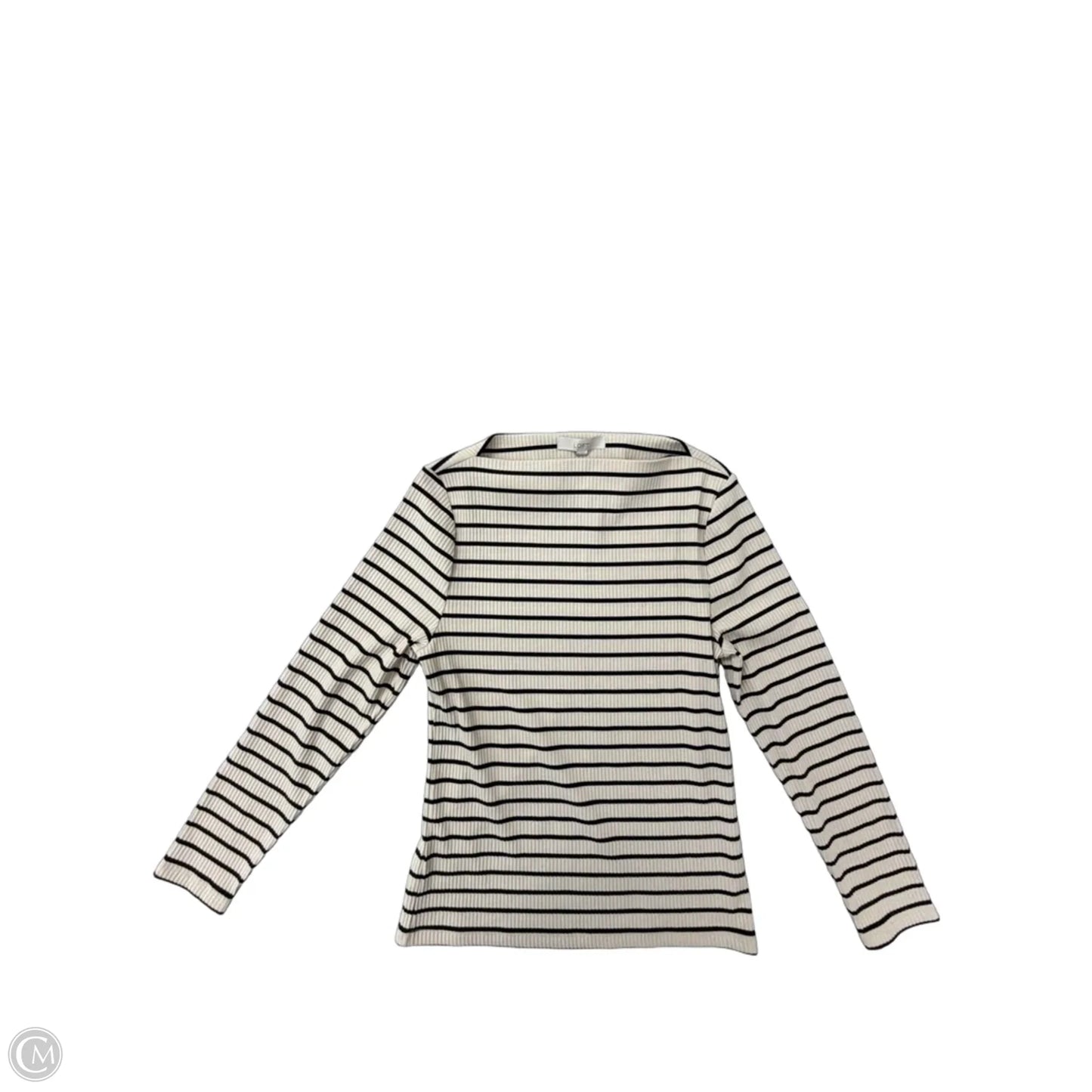 Top Long Sleeve By Loft In Striped Pattern, Size: Xl