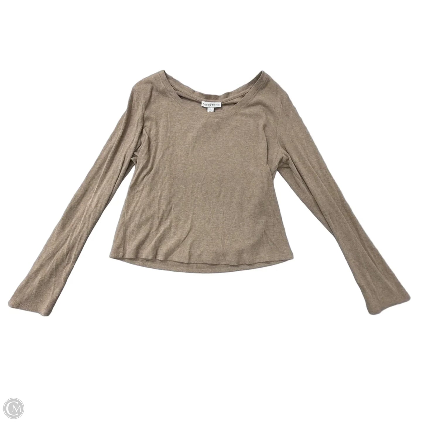 Top Long Sleeve Basic By And Now This In Brown, Size: L
