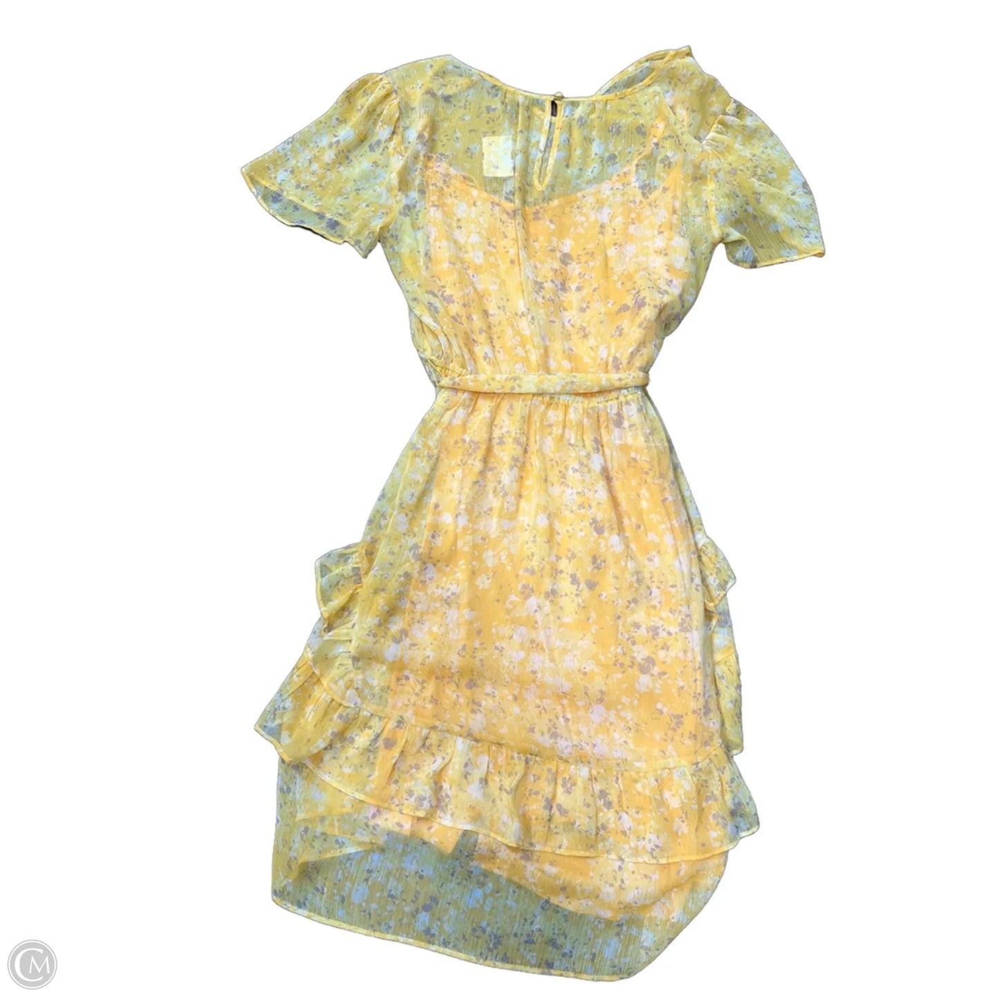 Dress Casual Midi By Simply Vera In Yellow, Size: M