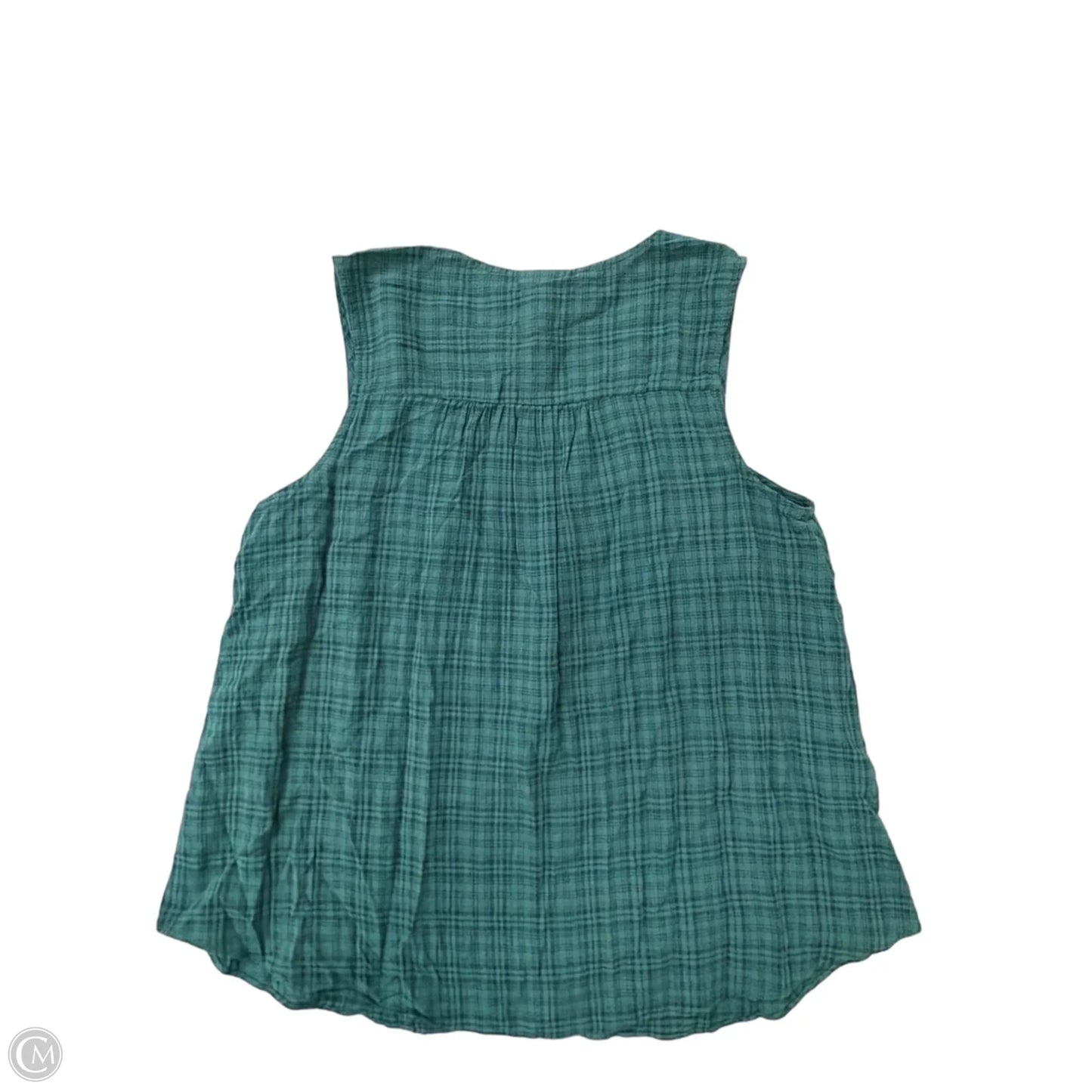 Top Sleeveless By Ana In Green, Size: S