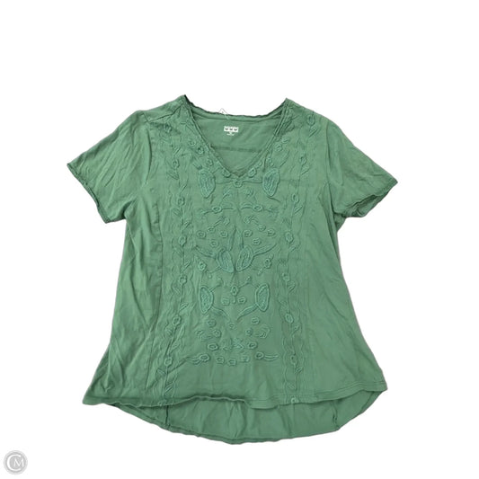 Top Short Sleeve By Clothes Mentor In Green, Size: M