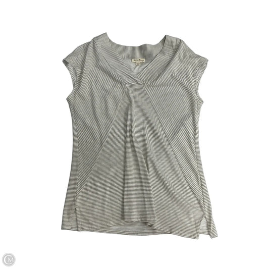 Top Short Sleeve By Jane And Delancey In Striped Pattern, Size: M