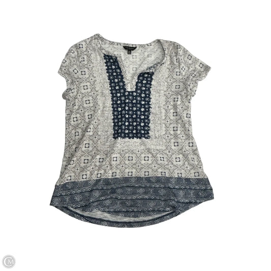 Top Short Sleeve By Lucky Brand In Multi-colored, Size: M