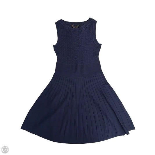Dress Casual Midi By Bcbgmaxazria In Navy, Size: S