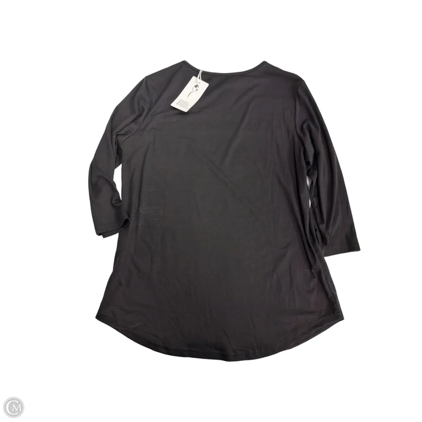 Top Short Sleeve By Clothes Mentor In Black, Size: M