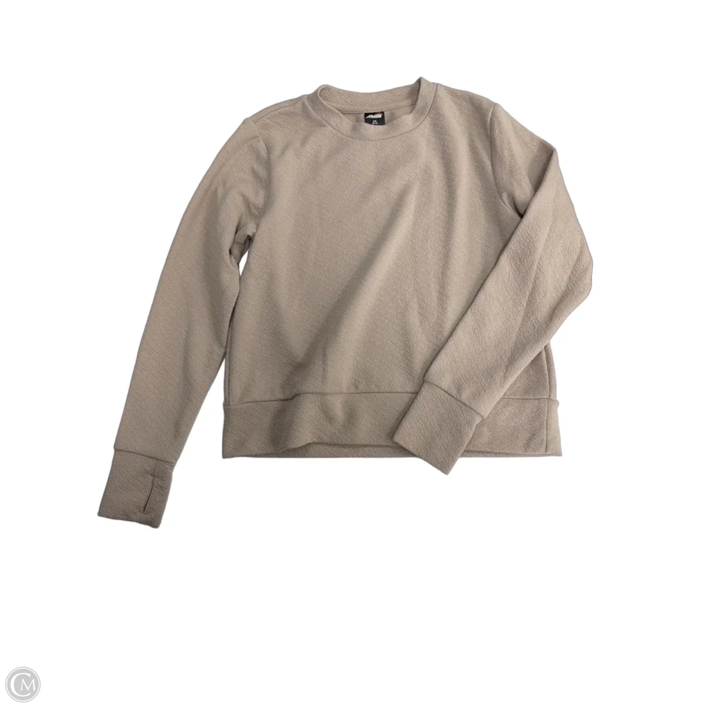 Top Long Sleeve By Avia In Taupe, Size: Xs