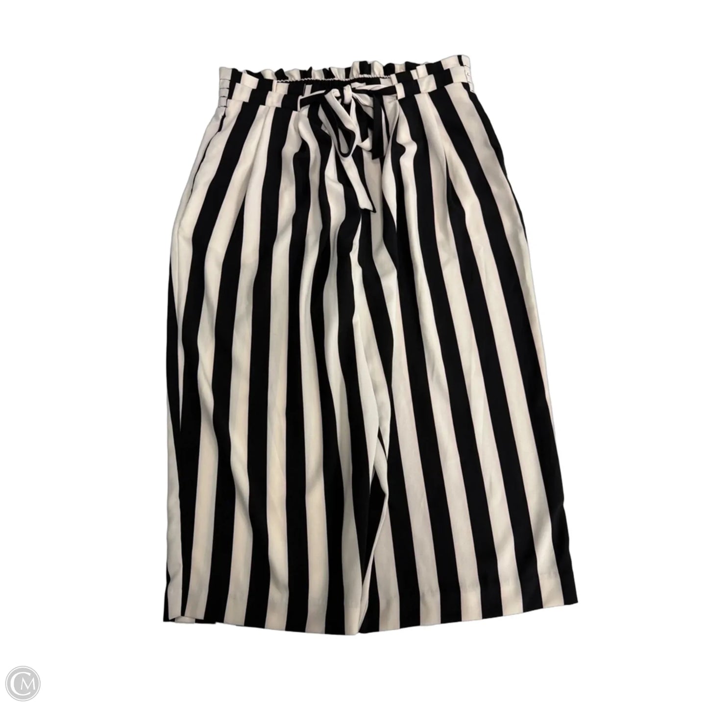 Pants Cropped By Worthington In Striped Pattern, Size: 8p