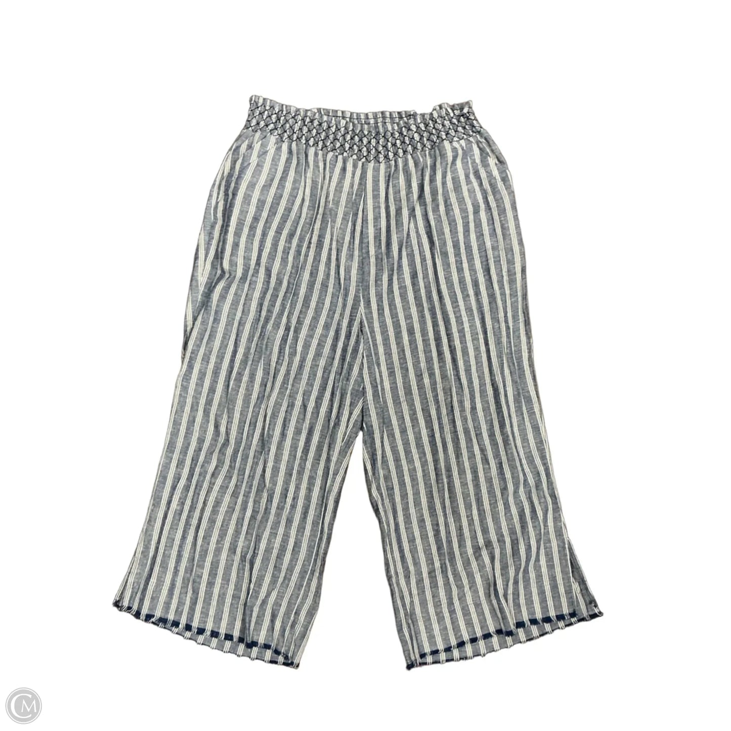 Pants Cropped By Clothes Mentor In Striped Pattern, Size: 22