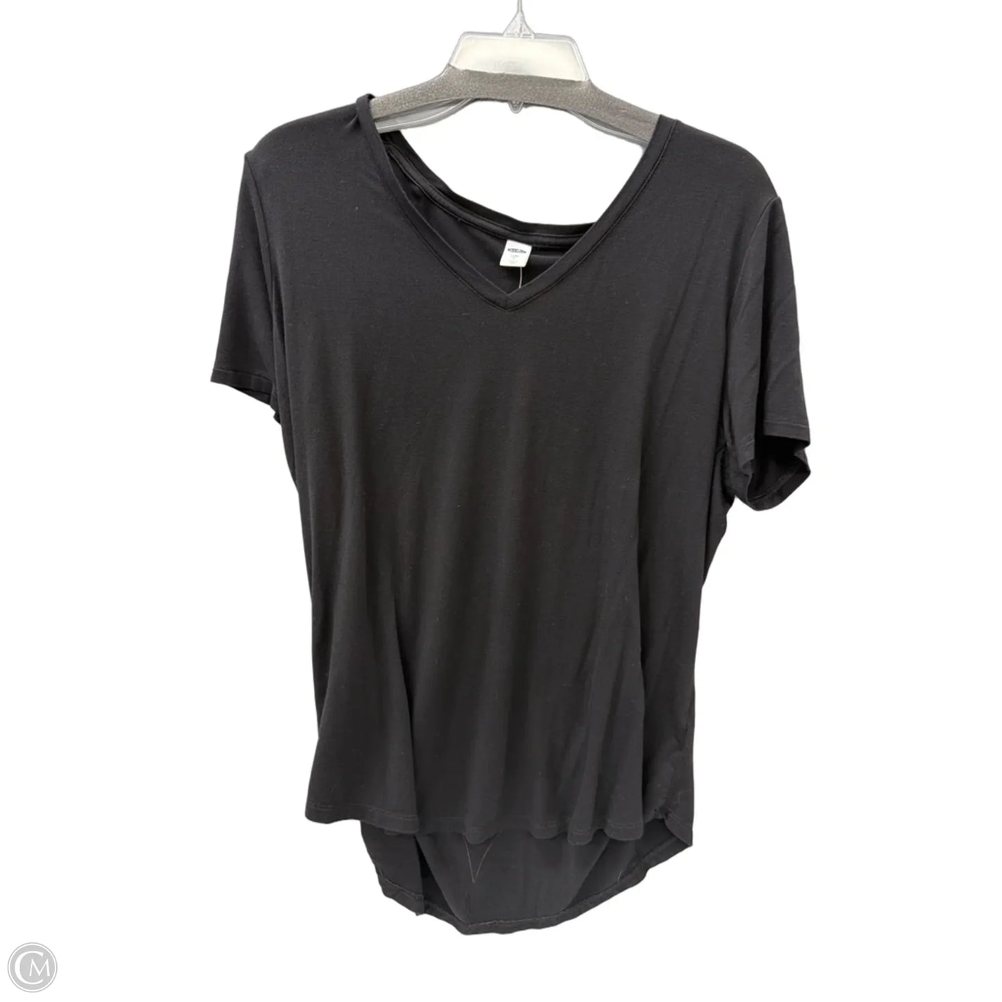 Top Short Sleeve Basic By Old Navy In Black, Size: L