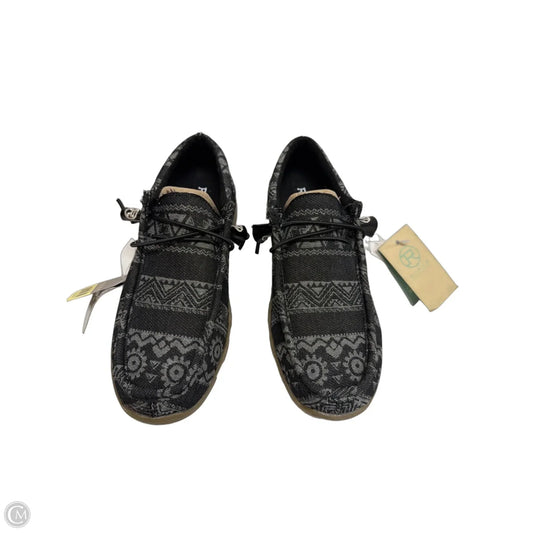 Shoes Flats By Roper In Black & Grey, Size: 6