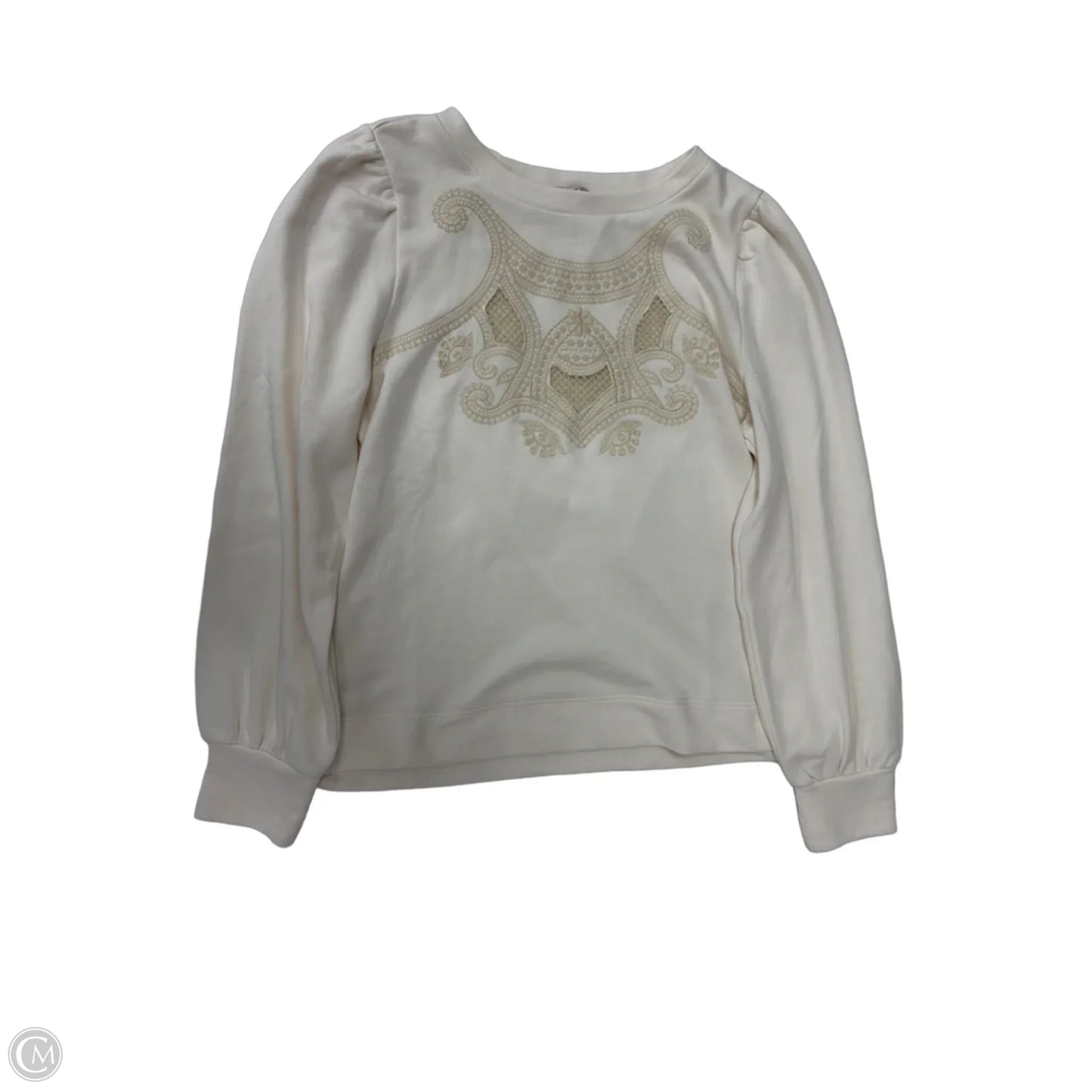 Top Long Sleeve By Loft In Cream, Size: Mp