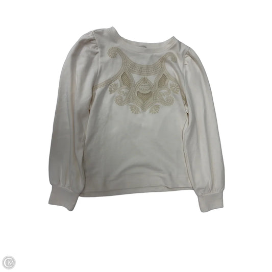 Top Long Sleeve By Loft In Cream, Size: Mp