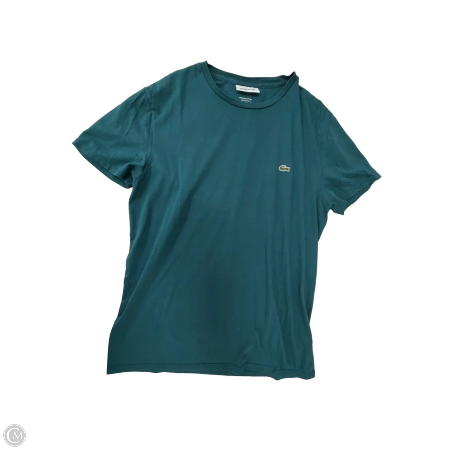 Top Short Sleeve By Lacoste In Green, Size: M