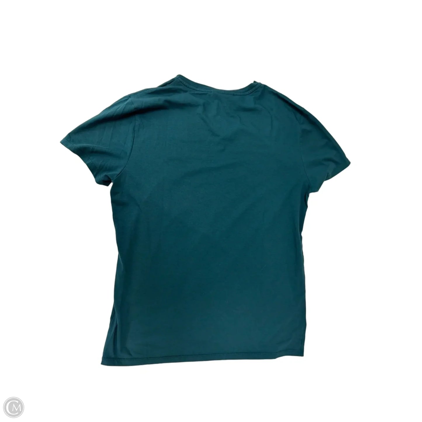 Top Short Sleeve By Lacoste In Green, Size: M