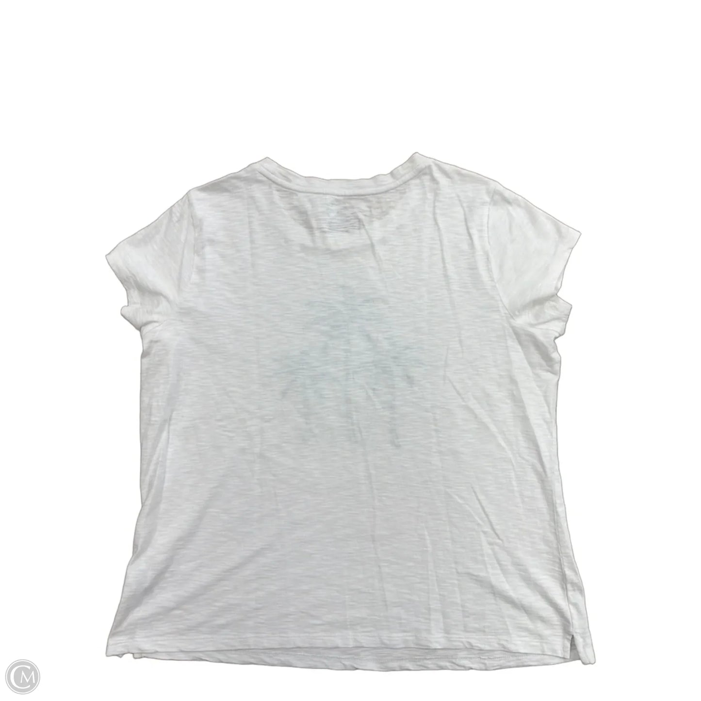 Top Short Sleeve By Talbots In Black & White, Size: Xl