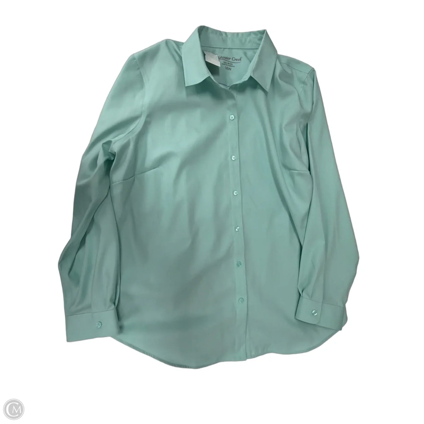 Top Long Sleeve By Coldwater Creek In Blue, Size: 1x